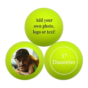 Golfballen op maat geel-zwart licht - gepersonaliseerde golfballen