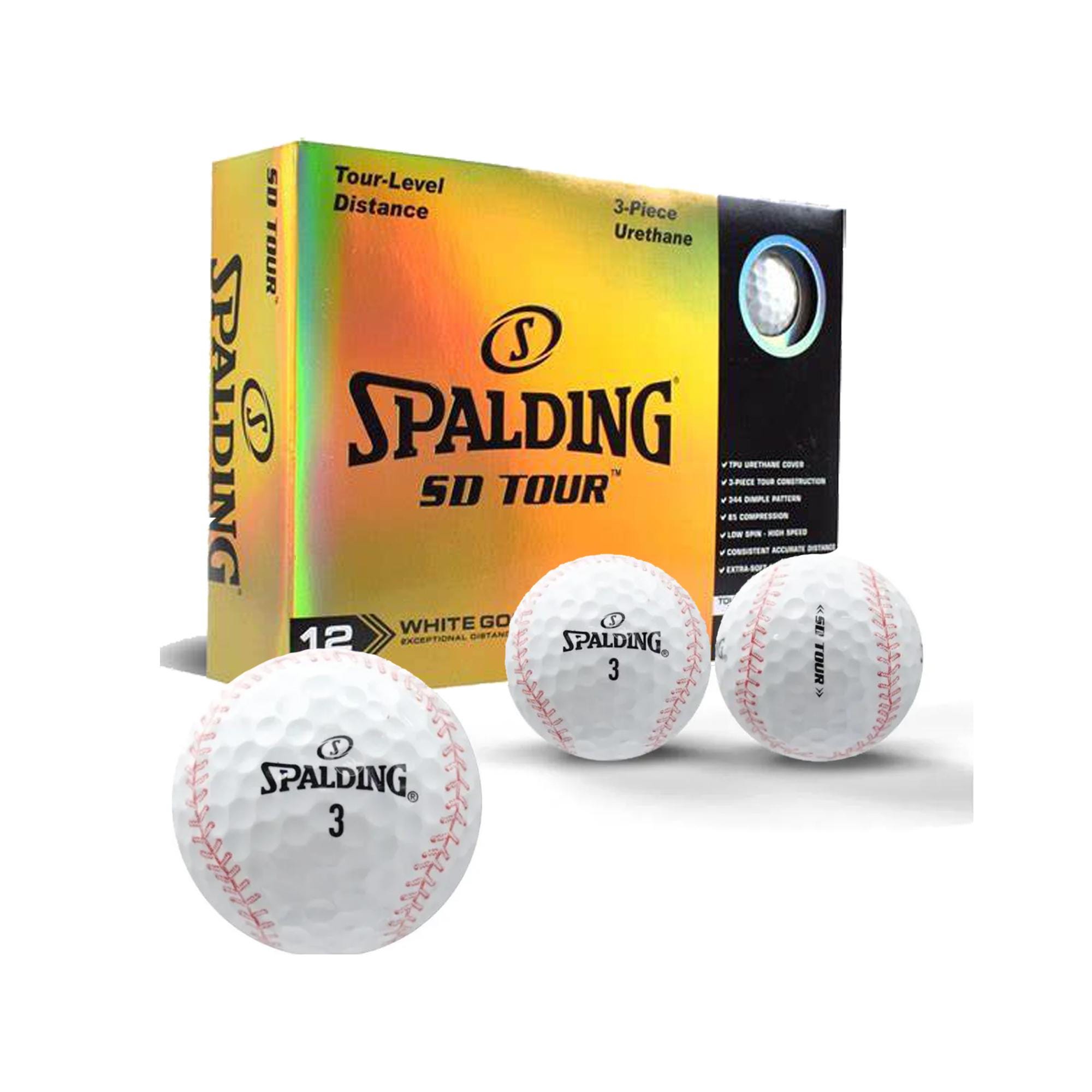 Spalding SD Tour Baseball Imprinted Golf Balls, Set of 12 - Etsy