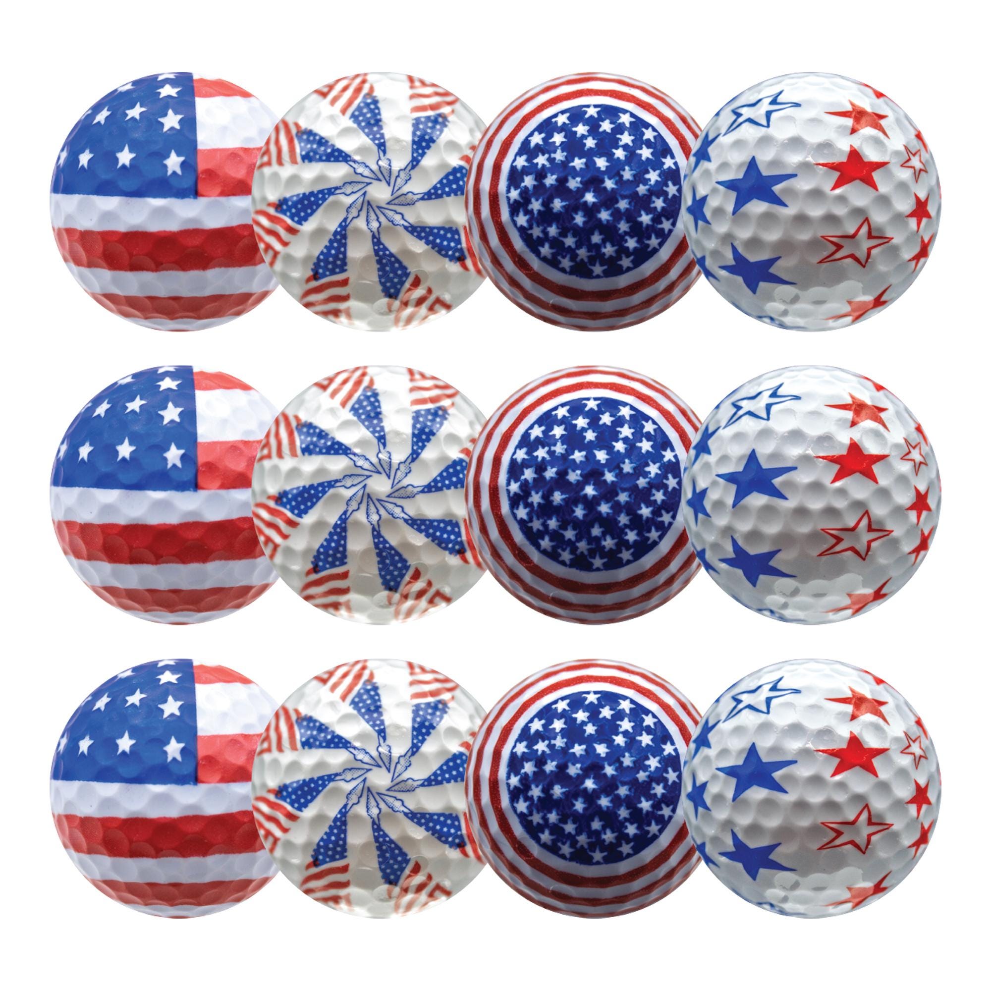 Patriotic Mix Golf Balls