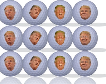 Funny Trump Face Golf Balls 12 Pack- Make America Great Again