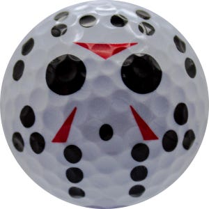 Horror Hockey Mask Golf Balls - Halloween Golf | Golf Accessories | Golf Humor