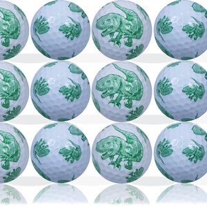 Golf Balls (Green Dinosaur Full-wrap)