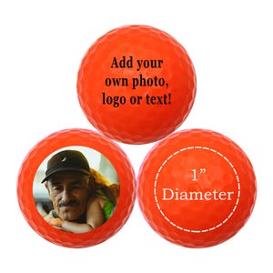 Aangepaste oranje golfballen - gepersonaliseerde golfballen