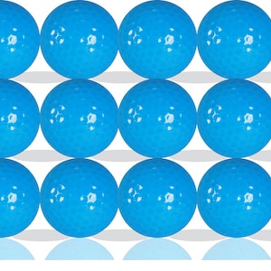 Personalized Blue Black Light Golf Balls- Golf Gifts | Gift for Golfer | Gift for Dad