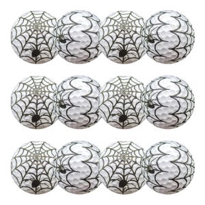 Golf Balls (Spider Web) - Halloween, Party Decor, Golf Favors 12 balls