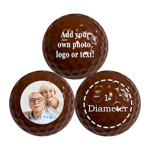 Aangepaste bruine golfballen - golfballen in gepersonaliseerde kleur
