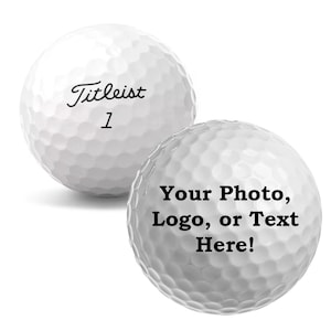 Custom Golf Balls, Personalized Titleist Pro V1 Certified Refinished Golf Balls, Wedding Golf, Father's Day Gifts