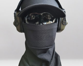 Black Airsoft Face Protection Snood