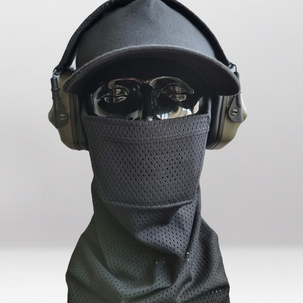 Black Airsoft Face Protection Snood