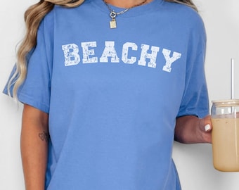 Comfort Colors Beachy T-Shirt, Sommerferien Shirt