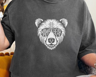 Mama Bear T-Shirt: Comfort Colors Mom Life Shirt