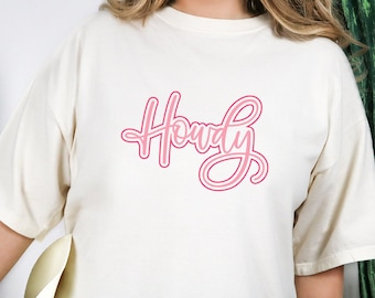 Camiseta Howdy: Camiseta Western Comfort Colors