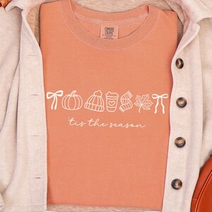 Comfort Colors Fall Shirt, &#39;Tis the Season Autumn Tee, Gift for Fall Lover