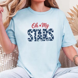 Comfort Colors 4th of July Shirt: Stars and Stripes Cotton Tee