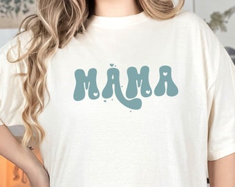 Retro Mama Comfort Colors Shirt, Geschenk zum Muttertag