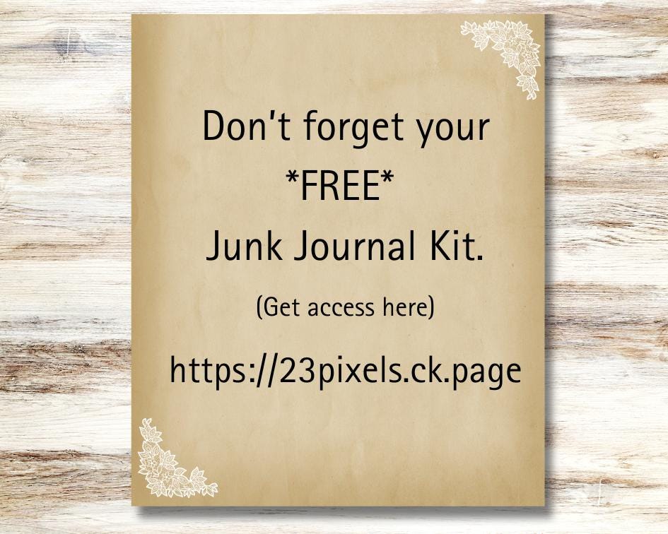 Vintage Botanical Poster Junk Journal Ephemera. Digital Paper of