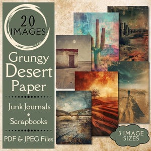 Papel digital de cactus sucios. Casa abandonada en el desierto rústico. Papel imprimible.