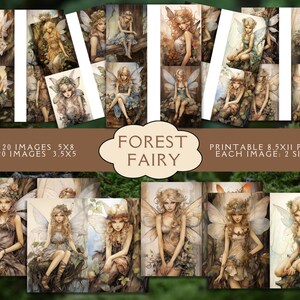 Forest Fairy Junk Journal Paper. Digital Paper of Forest - Etsy