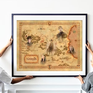 Narnia, Narnia Map, Narnia Poster, Narnia Art, Narnia Print, Map of ...
