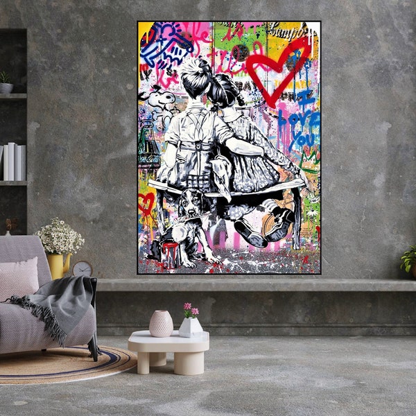 Graffiti Poster, Street Art Printable, Street Pop Art, Fashion Print, Comic Wall Art, Retro Pop Art, Altered Art, Ecllectic Wall Art, Banksy