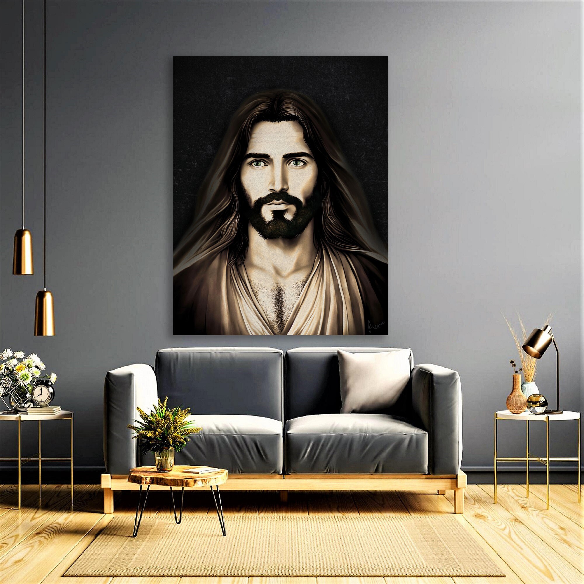 Jesus Portrait Jesus Painting Jesus Print Jesus Art Jesus - Etsy