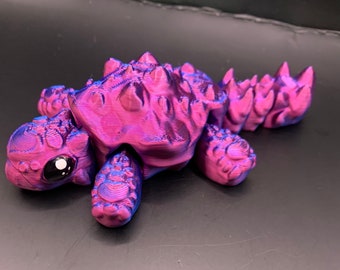 Ankylosaurus Fidget Toy Articulating Dinosaur 3D Print