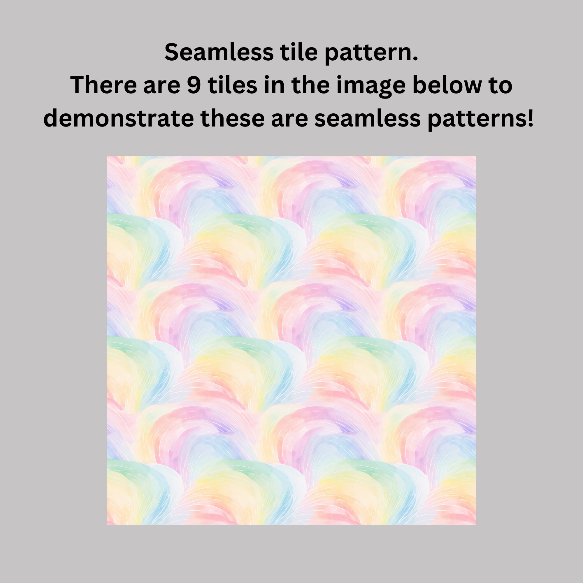 Pastel Rainbow Watercolor Digital Paper: Seamless Texture (digital ...