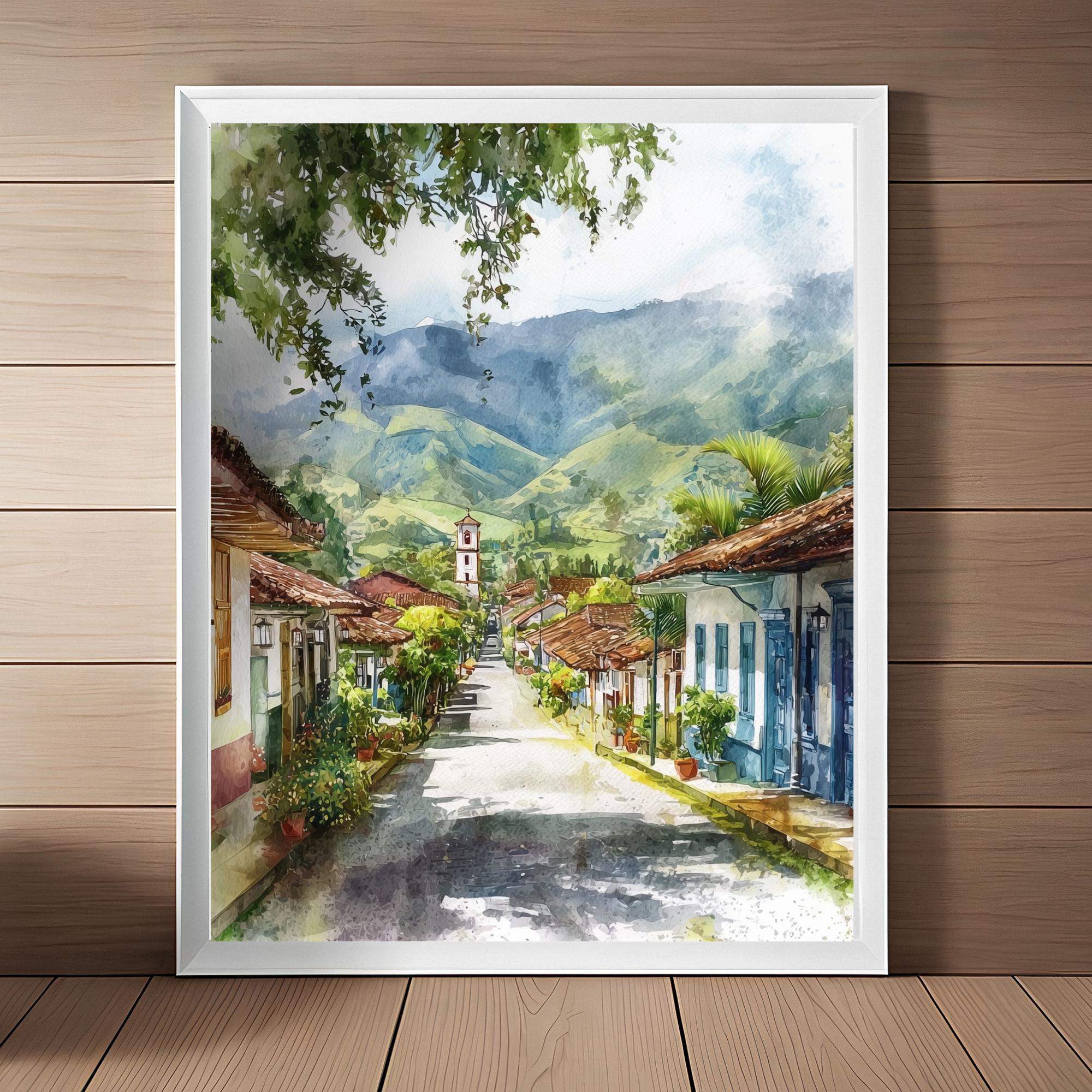 屋根瓦の水彩画 - Etsy 日本