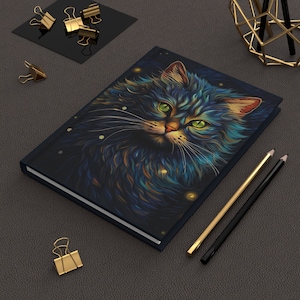 Van Gogh Cat Journal - Hardcover Notebook