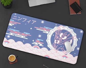 Shiny Sylveon Fairytype-MousePad, Desk Mat, XXL Extended Mousepad, Giant Mouse Pad, Large Gamer Pad, Gift for PKM and Anime Fans,TCG Playmat