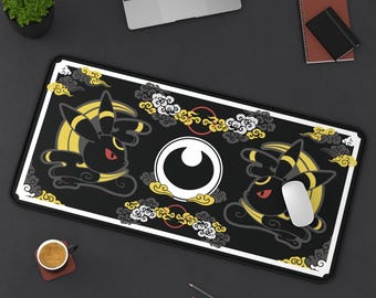 Umbreon Darktype-MousePad, Desk Mat, XXL Extended Mousepad, Giant Mouse Pad, Large Gamer Pad, Gift for PKM and Anime Fans, TCG Playmat