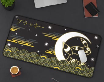 Umbreon Darktype - MousePad, Desk Mat, XXL Extended Mousepad, Giant Mouse Pad, Large Gamer Pad, Gift for PKM and Anime Fans, TCG Playmat