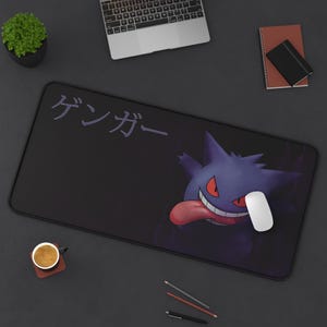 Spooky Ghost MousePad, Schreibtischmatte, XXL erweitertes Mauspad, Geschenk für PKM und Anime Fans