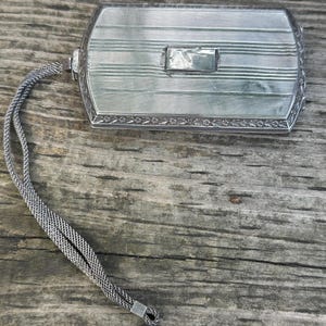 Vintage Silver Compact Wallet