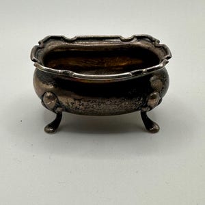Vintage Sterling Silver Bathtub Shaped Trinket Holder