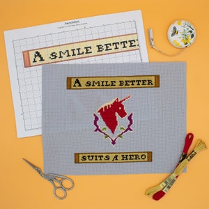PDF Pattern - Haurchefant A Smile Better Suits a Hero from Final Fantasy XIV Cross Stitch