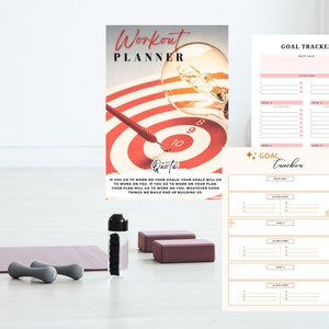 Fitness Planner tracker | Exercise List | Printable planner | Instant Download | Digital download | workout planner | workout fitness