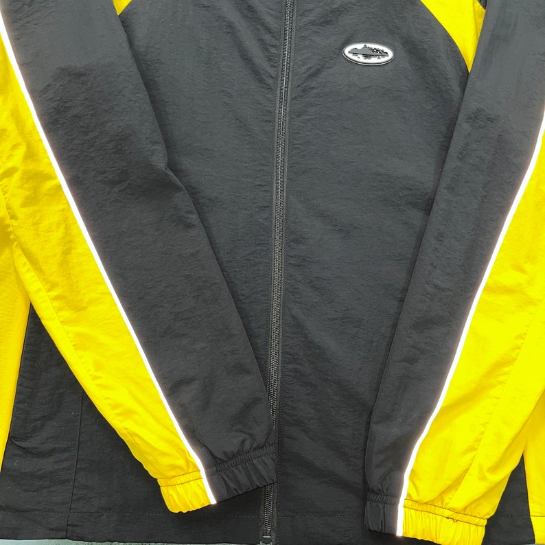 Corteiz Black and Yellow Windbreaker - Etsy