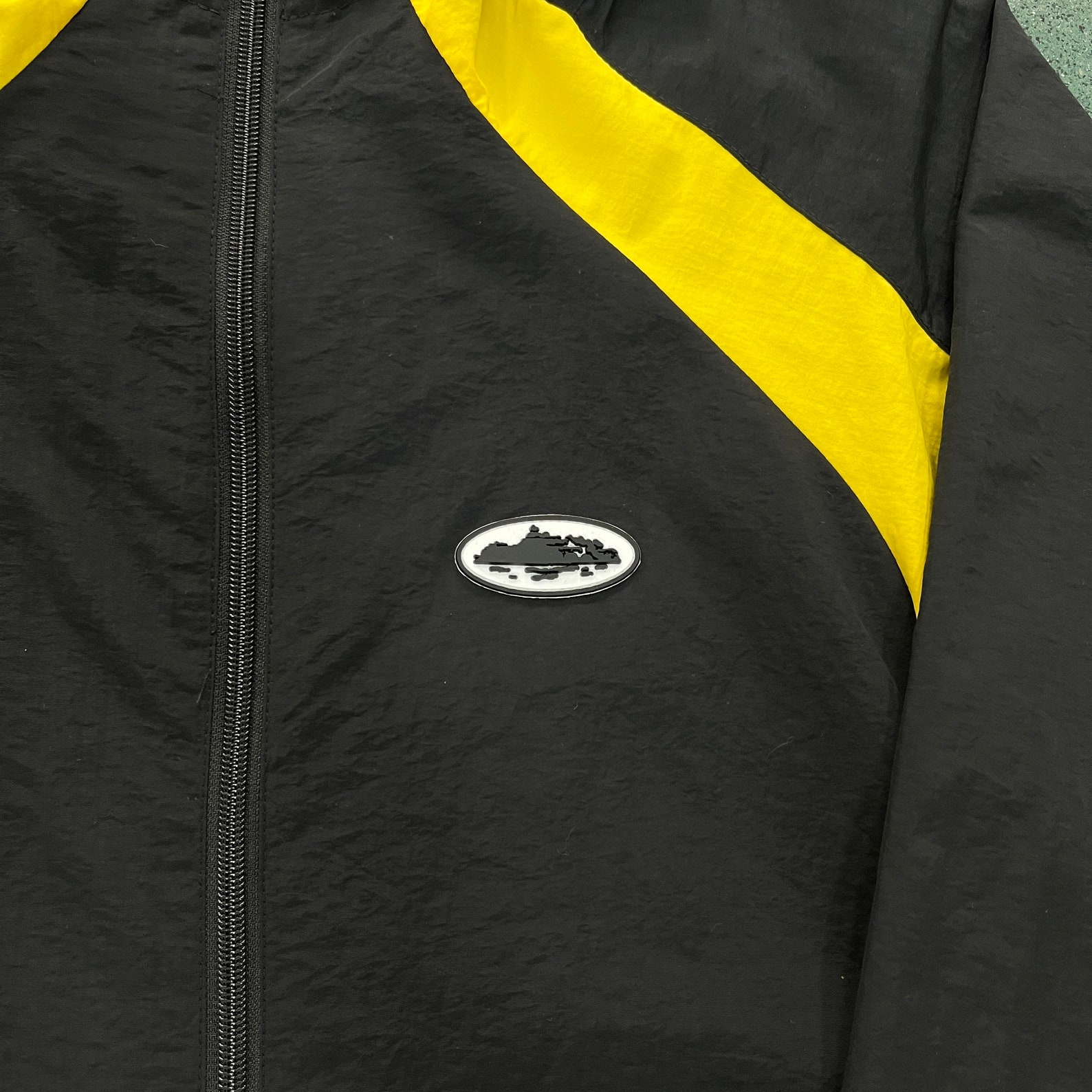 Corteiz Black and Yellow Windbreaker Etsy