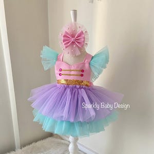 Baby Girl Circus Outfit – Tutu Dress for Birthday, Cake Smash, Birthday Carnival Costume, Ringmaster tutu Romper, Carnival Party (0-4Y)