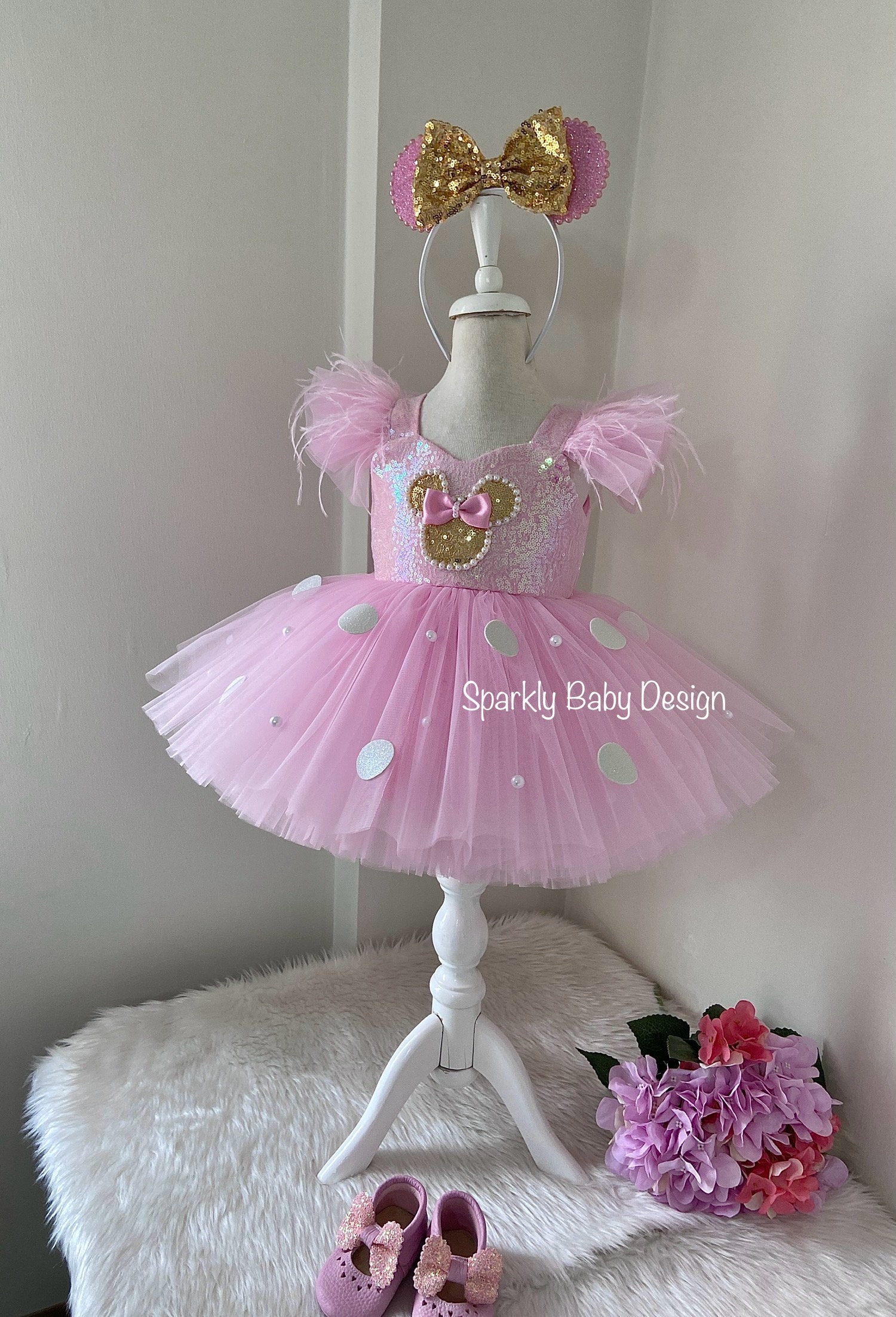 Minnie Mouse Costume. Baby Girl Minnie Mouse Costume. Brithday Minnie