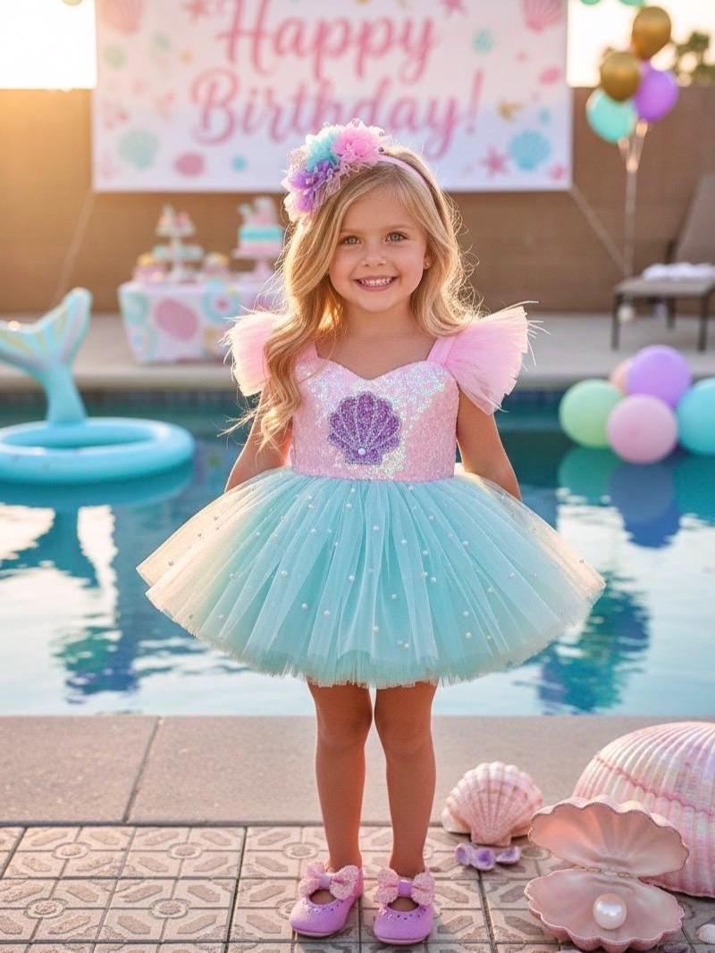 little mermaid birthday tutu dress Little Mermaid Birthday Tutu Outfit, Mermaid First Birthday Tutu, Under the  Sea Tutu Set, Mermaid Outfit, Baby Girls Mermaid Tutu