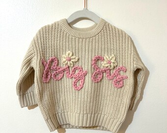 Embroidered Big Sis/Big Bro Sweater