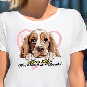 American Cocker Spaniel T-Shirt: Dog Lover Tee