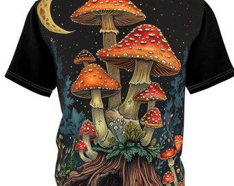 Magic Mushroom T-Shirt: Retro 60's Psychedelic Festival T-Shirt