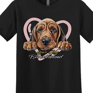 Bloodhound Dog Lover Tee: Gildan 5000 Cotton Shirt