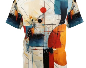 Modern Abstract Art T-Shirt, Colorful Tee - Unisex Cut & Sew Tee, Modern Art Shirt, Artist Gift, Abstract Tee, Evenys Shirt