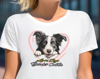 Border Collie T-Shirt: Hundeliebhaber T-Shirt, bequeme Baumwolle
