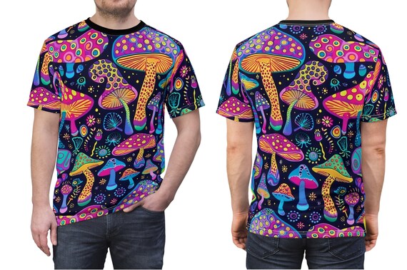 サイケデリックなマッシュルームTシャツ：ヴィンテージヒッピー