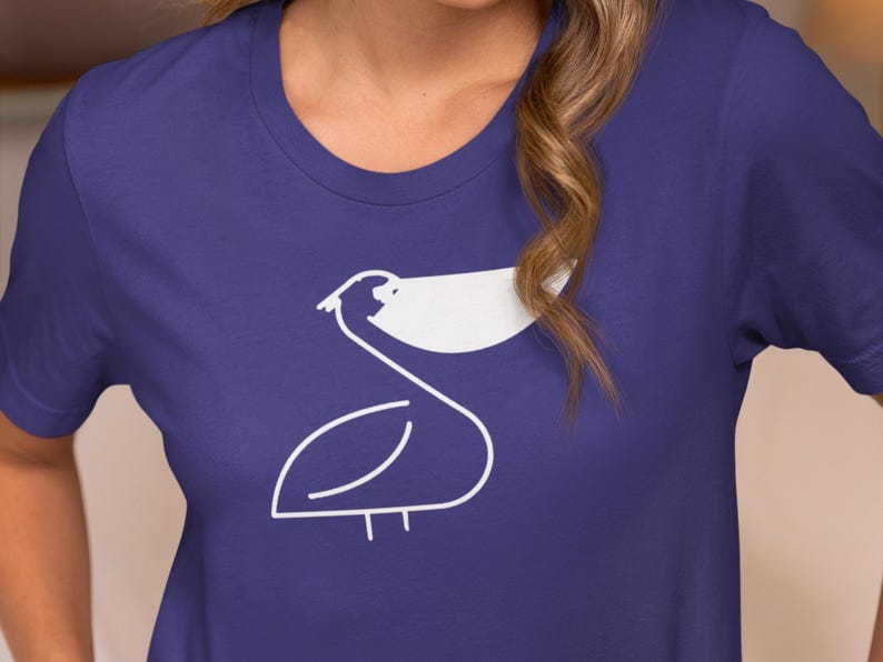 Cute Pelican Graphic Unisex Tee